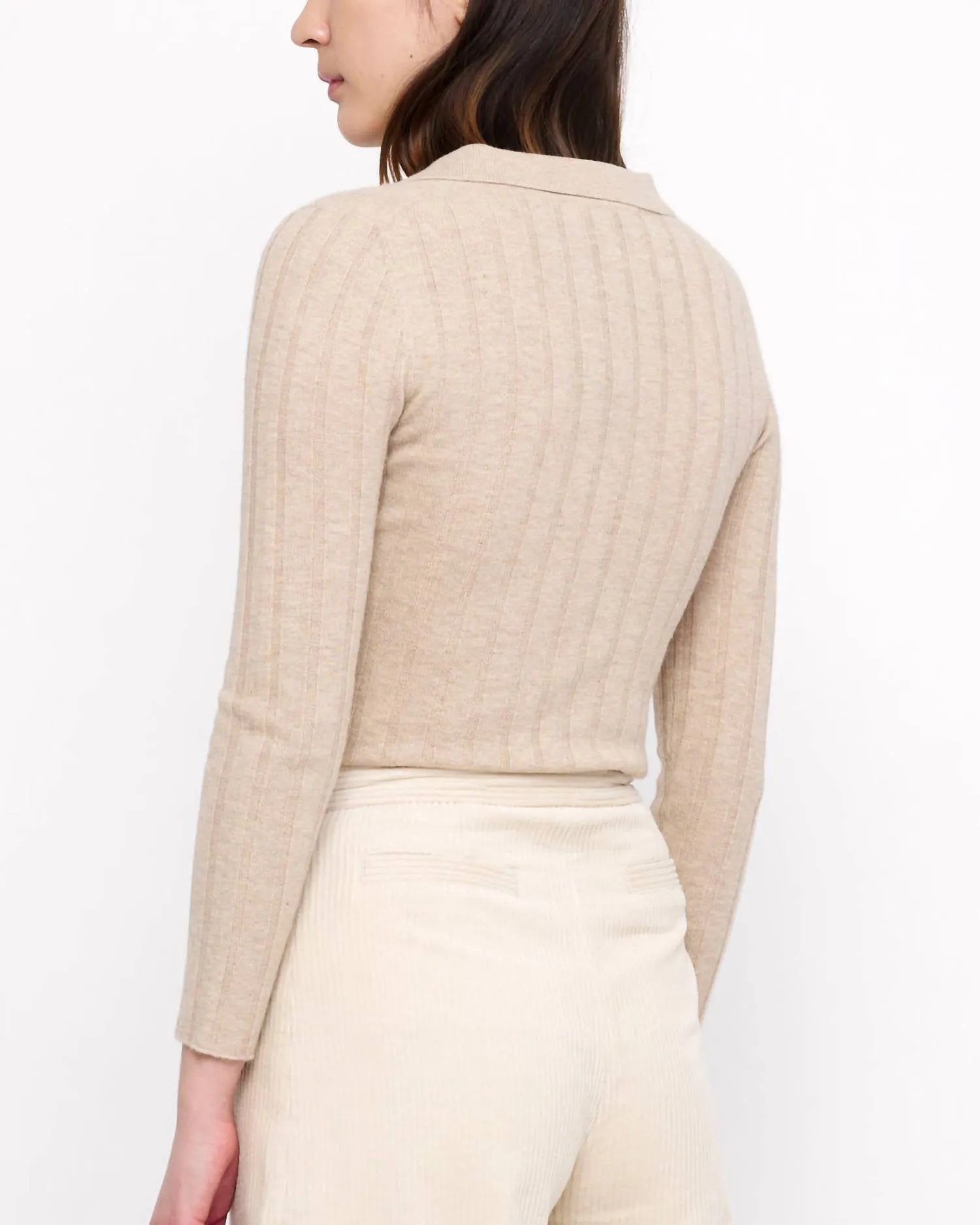 7115 By Szeki - V-Neck Yak Long Sleeve Sweater