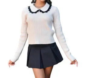 8Apart - Women Anika Scallop Collar Sweater