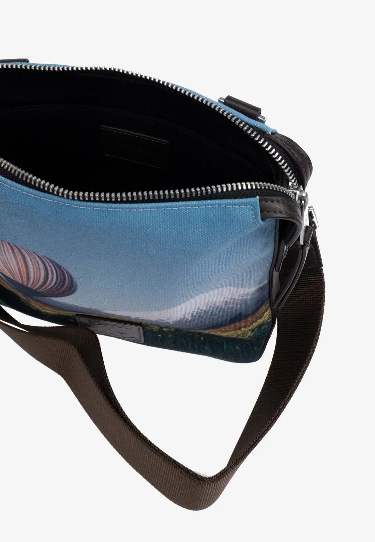 Balloon Mount Fuji Print Shoulder Bag