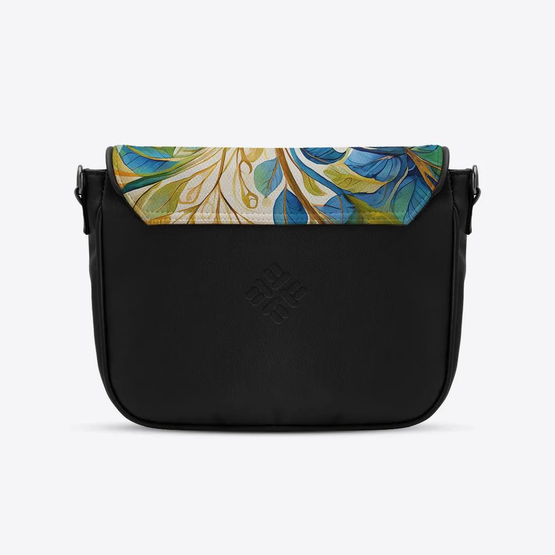 Black Messenger Crossbody Verdure