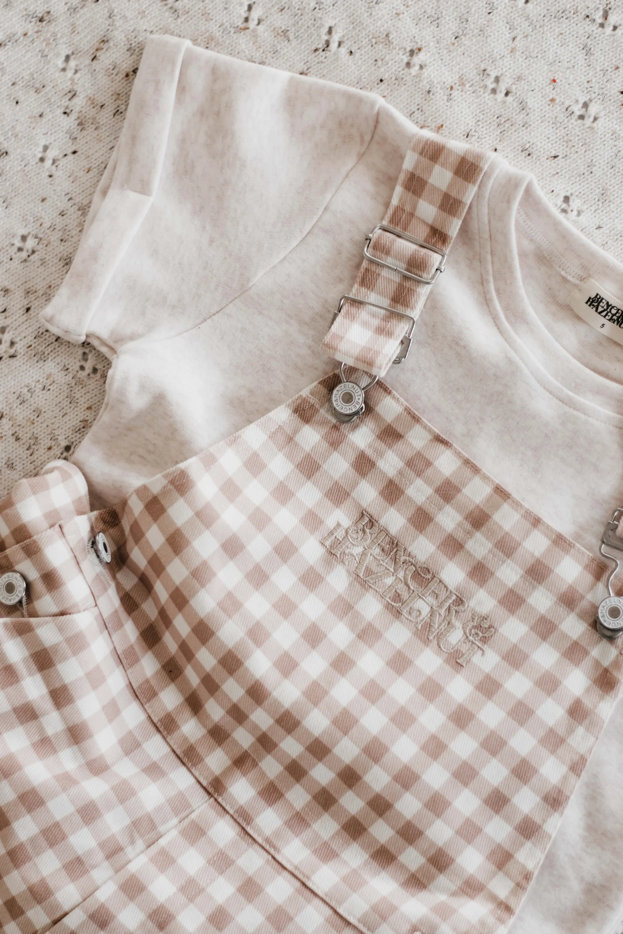 Denim Overalls | Gingham