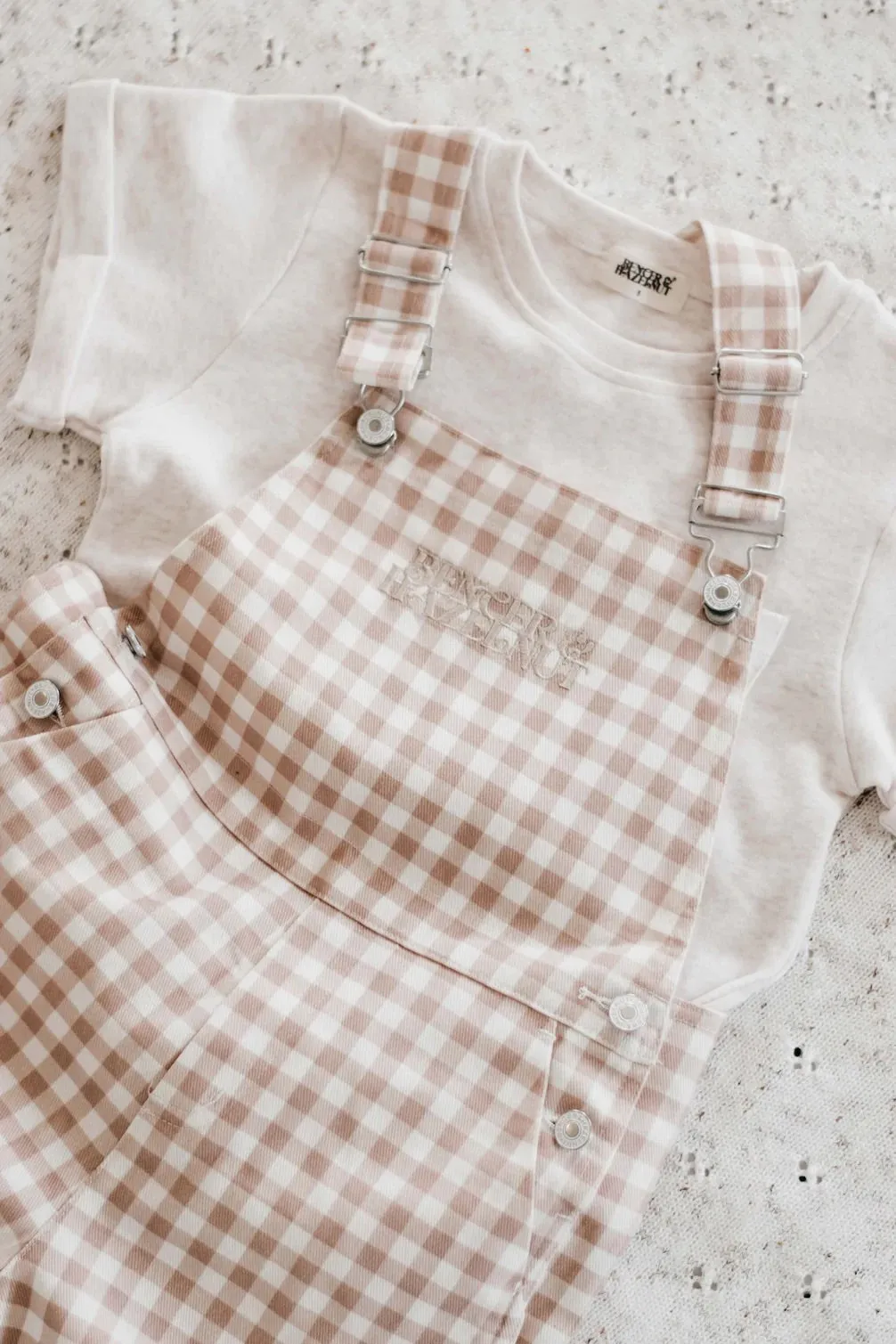 Denim Overalls | Gingham