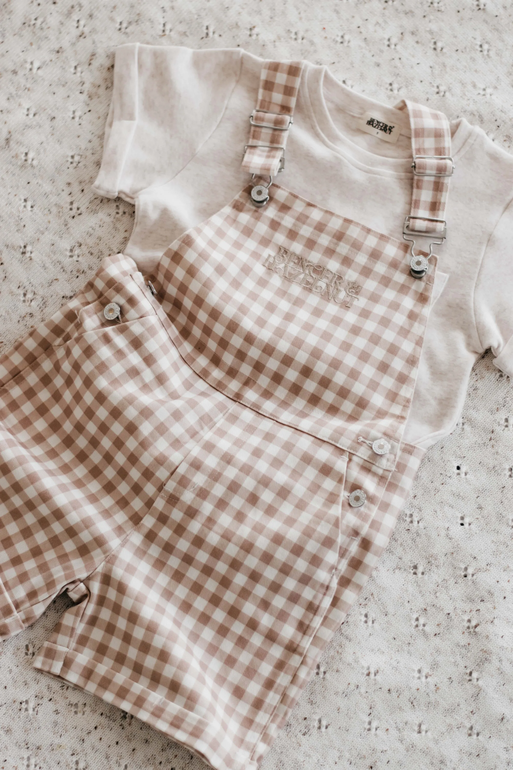 Denim Overalls | Gingham