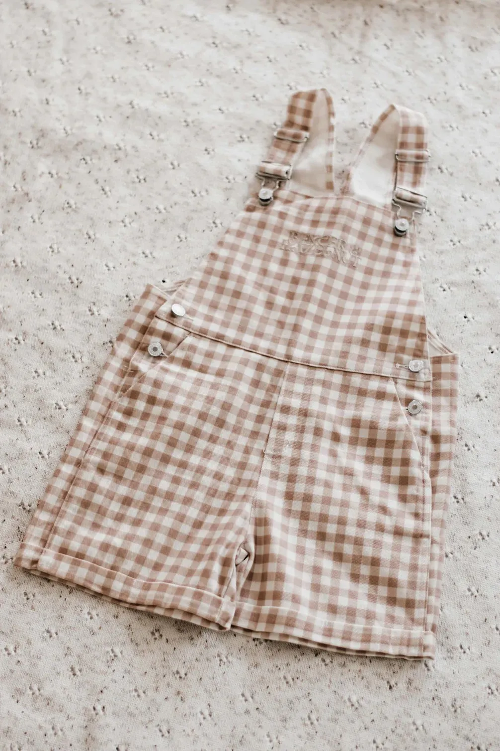 Denim Overalls | Gingham