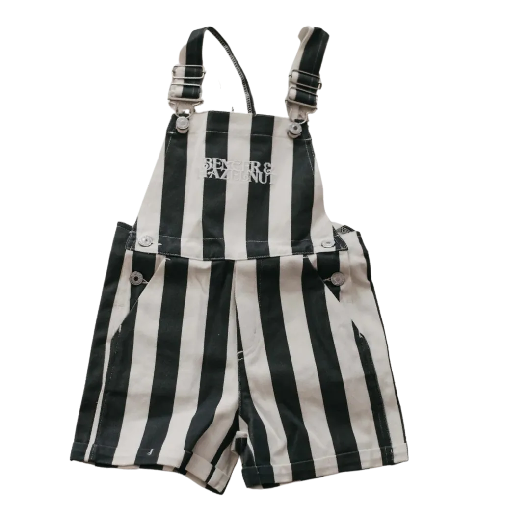 Denim Overalls | Ocean Stripe
