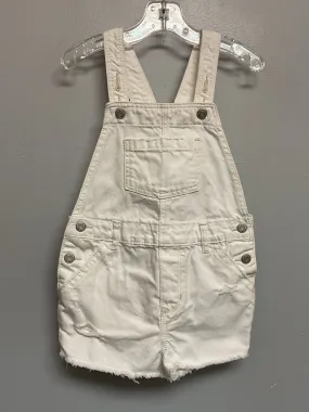 Gap Size 5 White Cotton Girls Overalls