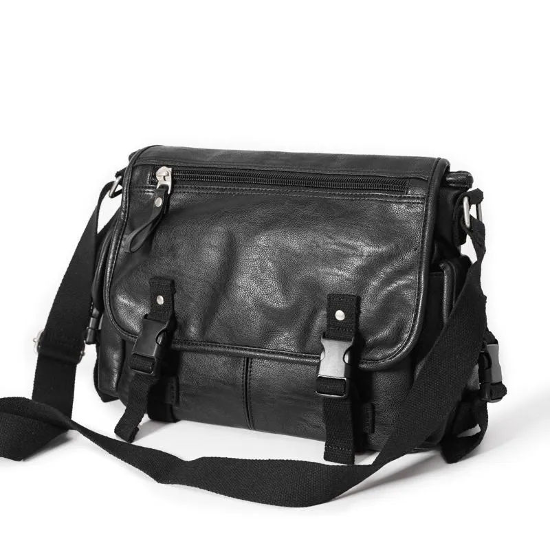 Imitation Leather Messenger Bag