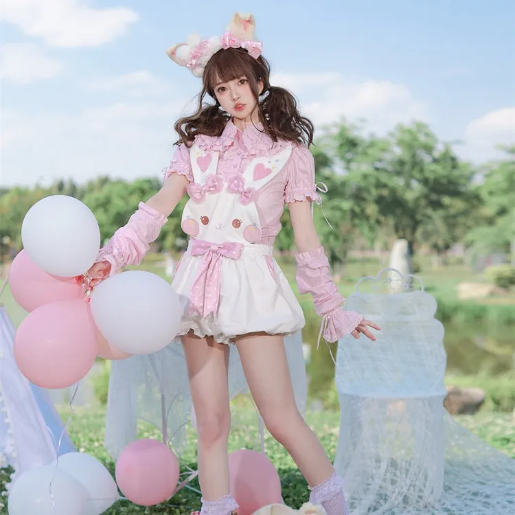 Kawaii Soft Girl Style Overalls