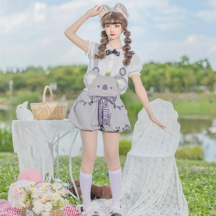 Kawaii Soft Girl Style Overalls