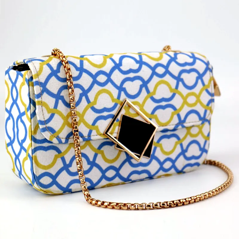 Plaid Pattern Shoulder Messenger Bag #345 -#22
