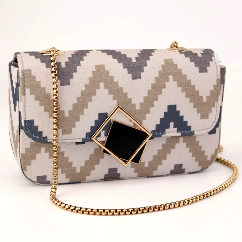 Plaid Pattern Shoulder Messenger Bag #345 -#22