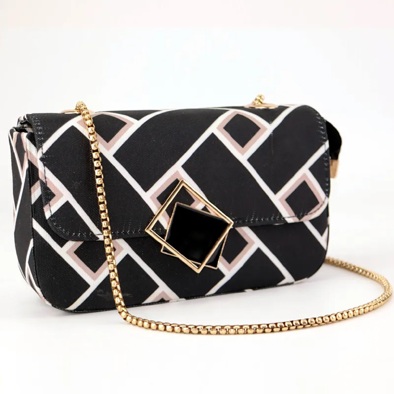 Plaid Pattern Shoulder Messenger Bag #345 -#22