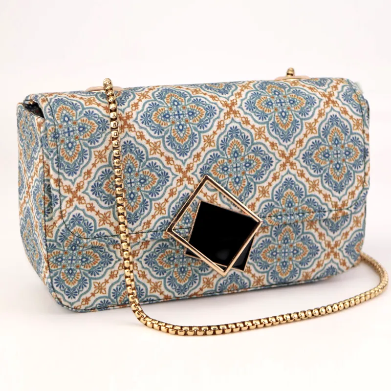 Plaid Pattern Shoulder Messenger Bag #345 -#22