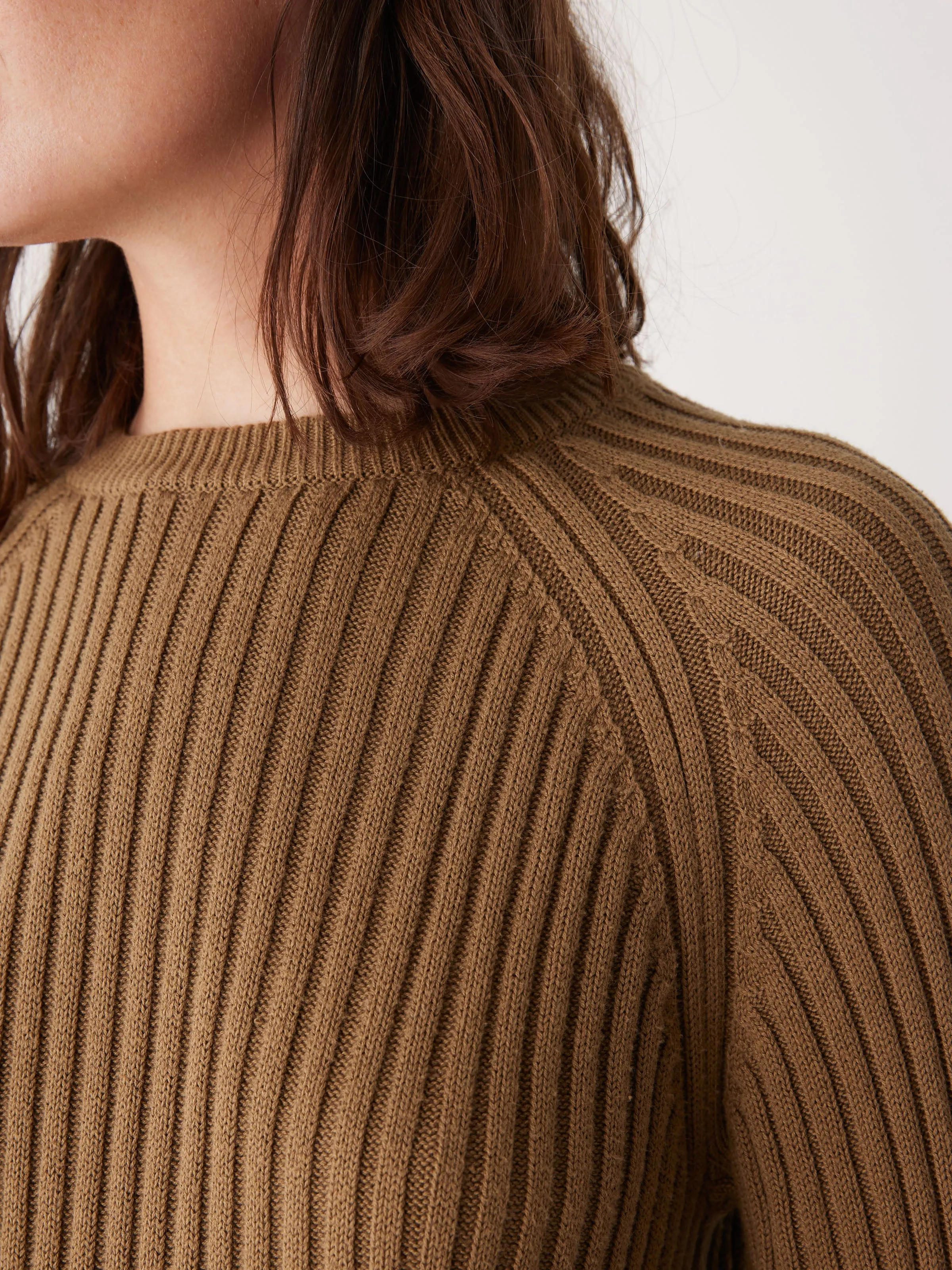 The Ara Seacell Sweater in Amber Brown