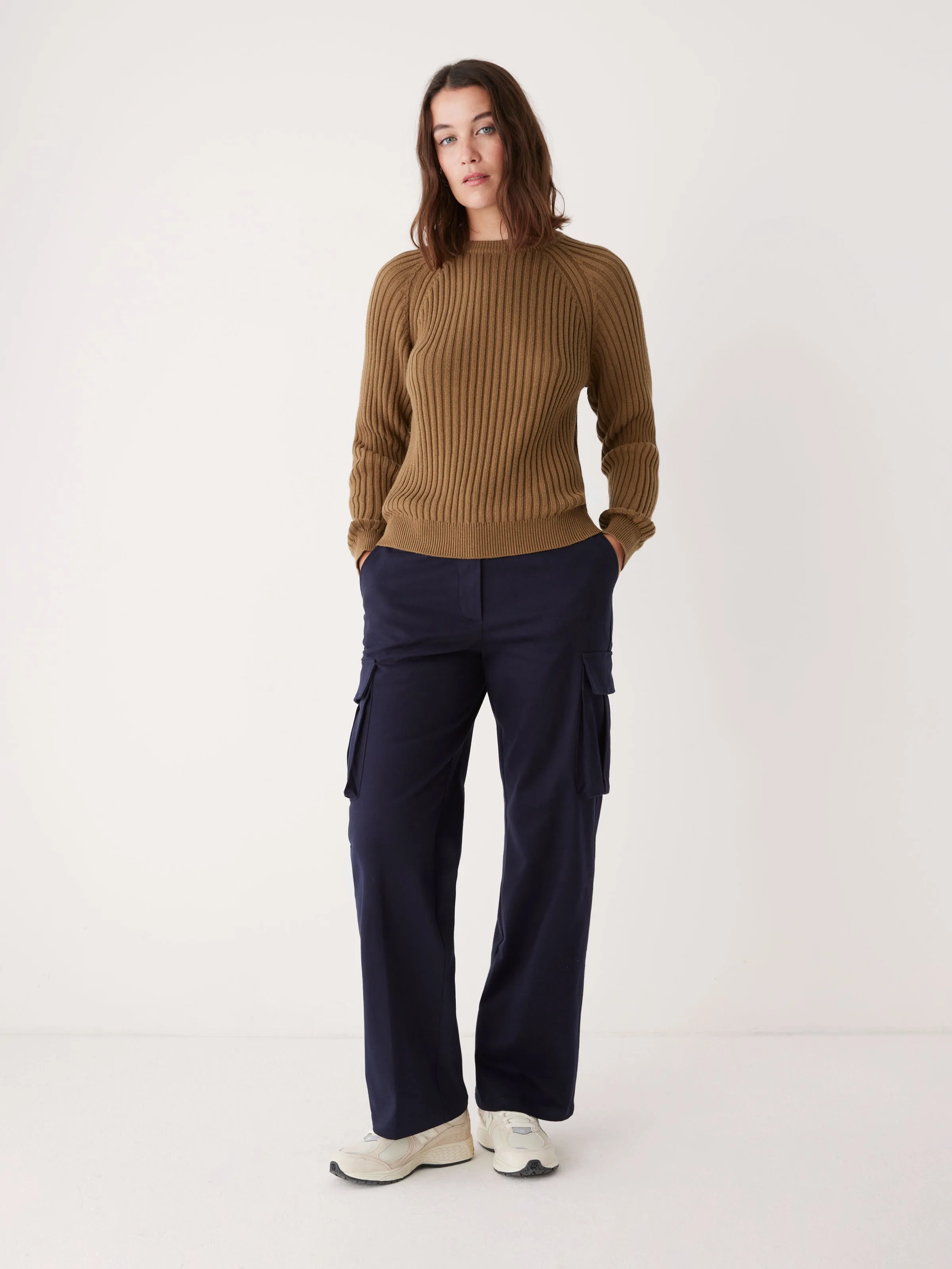 The Ara Seacell Sweater in Amber Brown